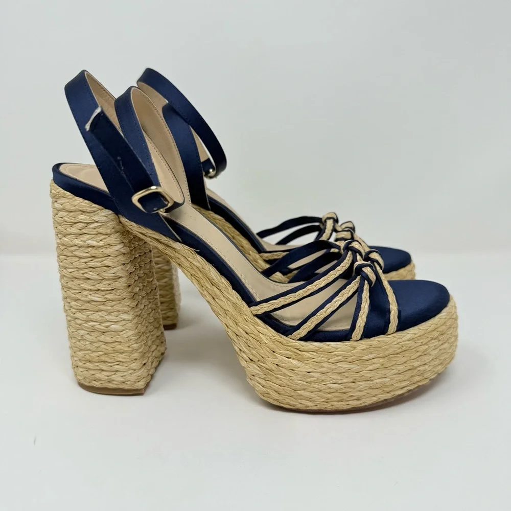 New Paloma Barcelo Mehla Ankle Strap Platform Sandal Sz 41